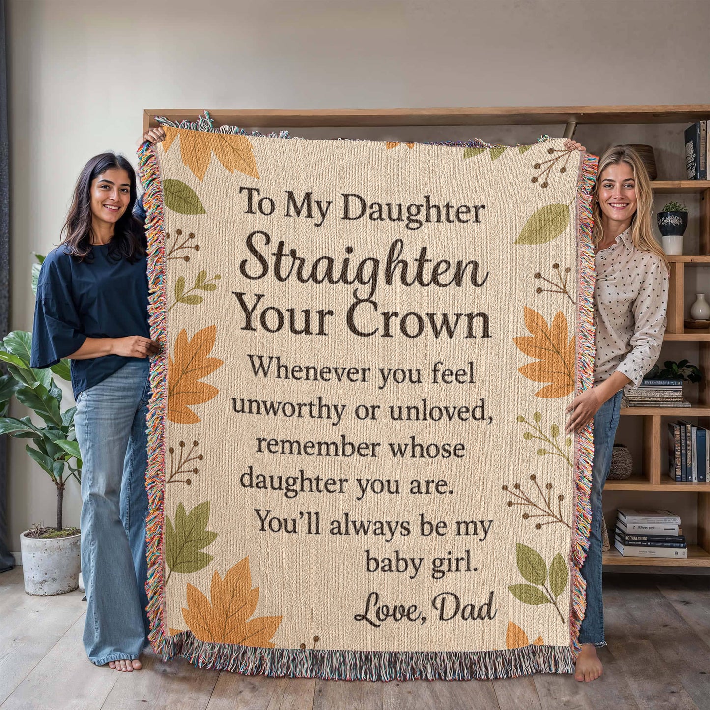 Daughter Gift Blanket – Loving Message from Dad