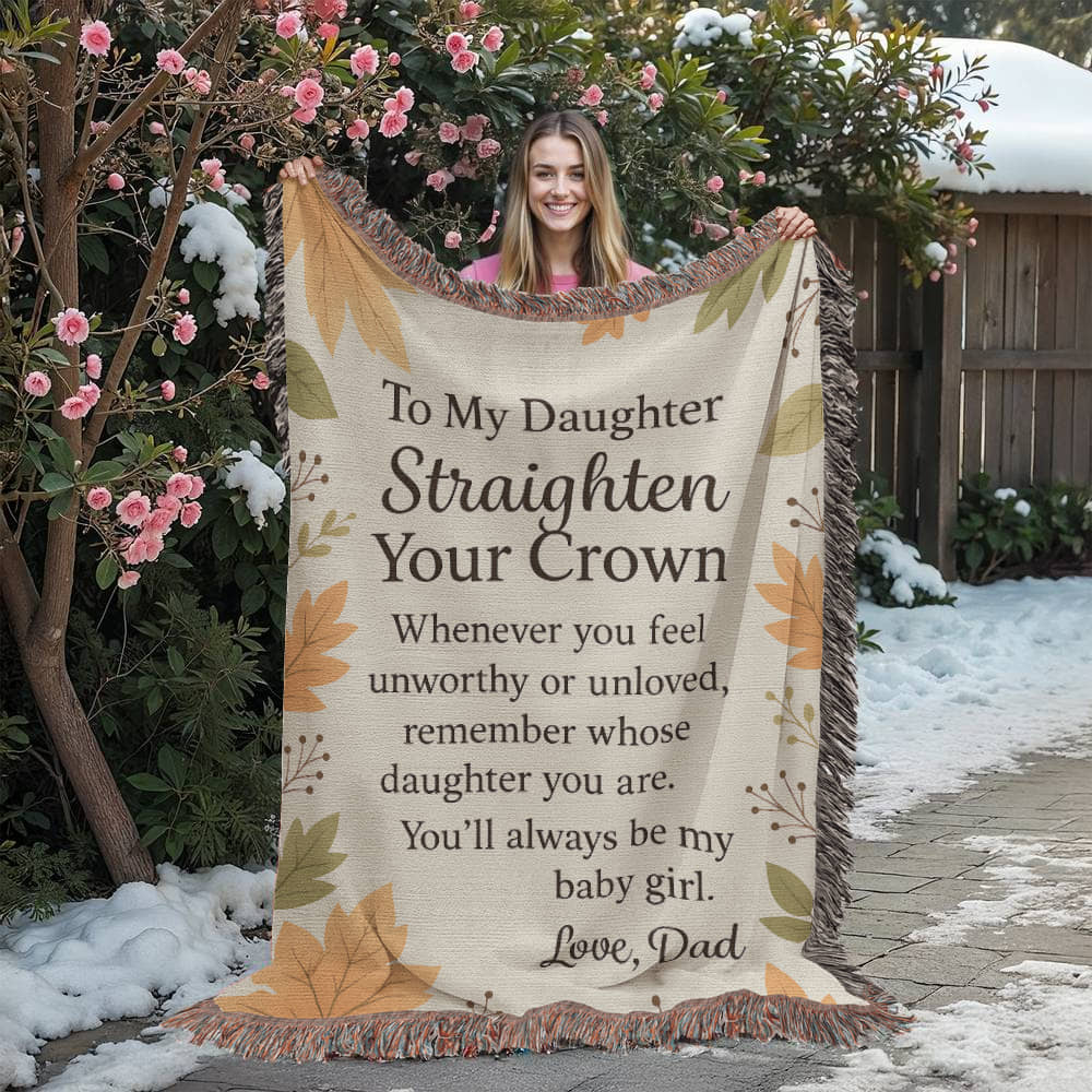 Daughter Gift Blanket – Loving Message from Dad