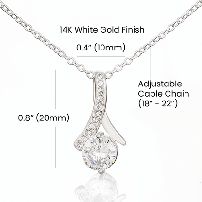 Alluring Beauty Necklace with Cubic Zirconia