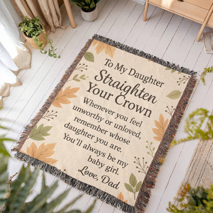 Daughter Gift Blanket – Loving Message from Dad