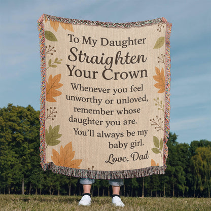 Daughter Gift Blanket – Loving Message from Dad