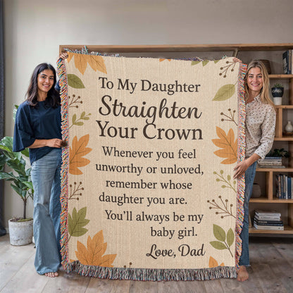 Daughter Gift Blanket – Loving Message from Dad